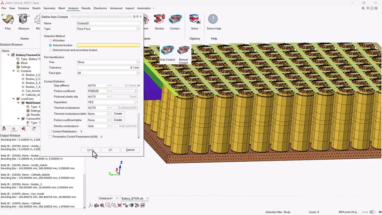 SmartCAE - Altair Hypermesh - Formulazione moderna basata su NASTRAN per analisi lineari